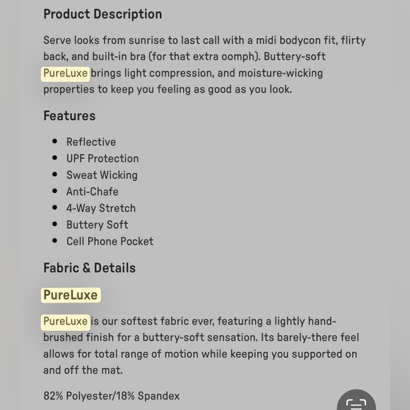 Fabletics PureLuxe Berry Crush, High-Waisted 7/8 Legging | XS | NWT - Picture 11 of 12